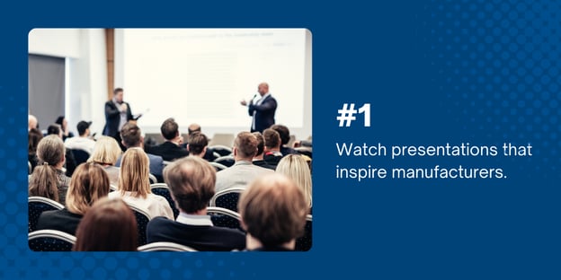 Watch presentations that inspire manufacturers at the AME