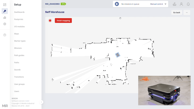 MiR recording map