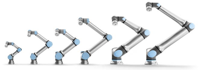 Universal Robots Cobot Lineup from small to large payloads